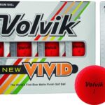 Volvik VIVID Golfbälle, red