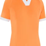 Callaway V-Placket Colour Block Polo, orange/weiß