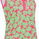 Callaway Floral SL Polo, rosa/gemustert