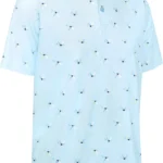 Callaway All Over Birdie Polo, hellblau/gemustert