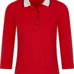 Golfino Autumn Club 3/4 Sun Protection Polo, rot,