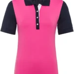 Golfino Pt Pink Dry Comfort Polo, rosa/schwarz
