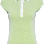 Golfino Mercedes Cap Sleeve Polo, hellgrün/weiß,