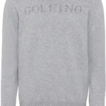 Golfino Typo Intarsia Pullover, hellgrau