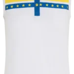 Golfino Solheim Cup SL Jersey Polo, weiß/gelb