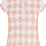 Golfino Natural Light Quick Dry Polo, weiß/orange