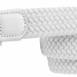 Alberto Basic Flechtgürtel Herren, white
