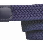 Alberto Basic Flechtgürtel Damen, navy