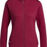 adidas Texture Full Zip Jacke, burgundy