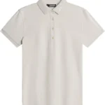 J.Lindeberg Tour Tech Jersey Polo, hellbraun/weiß