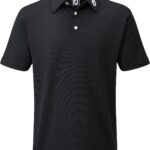 FootJoy Stretch Pique Solid Polo, black