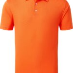 FootJoy Stretch Pique Solid Polo, dunkelorange