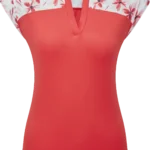 FootJoy Blocked Floral Print Lisle SL Polo,