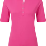 FootJoy Solid Pique Half-Sleeve Polo, dunkelrosa