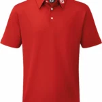 FootJoy Stretch Pique Solid Polo, rot