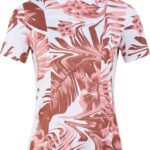 J.Lindeberg Evelina Print Polo, hibiscus/pink