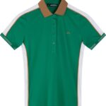 J.Lindeberg Damai Polo, bosporus/white/tiger brown