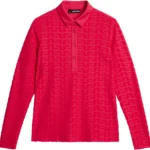 J.Lindeberg Rosemary Terry Jaquard LS Polo,