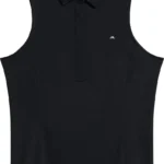 J.Lindeberg Dena SL Polo, schwarz