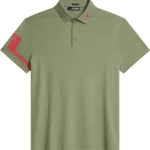 J.Lindeberg Heath Regular-Fit Polo, grün/rot