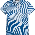 J.Lindeberg Hailey Print Polo, weiß/gemustert