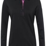 Brax Lab PEACH Thermo Micro Jersey LS Polo, black