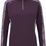 Ping Zenya Sensorcool LS Polo, lila/pflaume