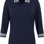 Ping Lindsey 3/4 Polo, dunkelblau/weiß