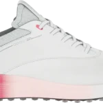 ecco Golf S-Three Gore-Tex Golfschuh, weiß/hellrot