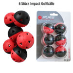 P2I Impact Golf Airflow Übungsbälle - 6 Stück