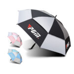 PGM Golfschirm Automatik 134cm Regen UV Schutz Double Layer Mehrfarbig alle 3 Farbkombinationen weisser Hintergrund ohne Beschriftung 150x150 - Golfschirm