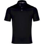 Kjus Men Hollow Pima Halbarm Polo schwarz