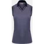 Kjus Bailey V-Neck ohne Arm Polo navy