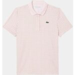 Lacoste AOP Halbarm Polo rosa
