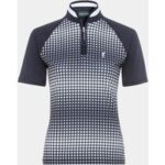 Golfino DRIVE PRINTED TROYER Halbarm Polo navy