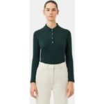 Lacoste Langarm Polo dunkelgrün