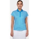 Callaway CHEV GEO Halbarm Polo blau