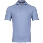 Kjus Men Hollow Pima Print Halbarm Polo blau