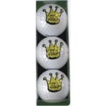 Sportiques 3er Golfbälle King of Golf Sonstige
