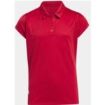 adidas Girls PERF Halbarm Polo rot