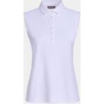 Valiente Funktions Pique ohne Arm Polo weiß