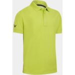 Callaway SOLID RIBBED Halbarm Polo lime