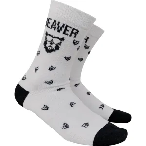 Beaver Golf Socken Merino, weiss/schwarz