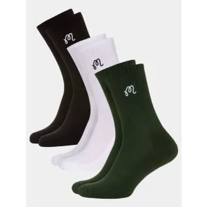 Malbon M CREW SOCK 3er Pack Socken wei&szlig;