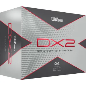Wilson Golfb&auml;lle DX2 Soft - 24er Pack, weiss