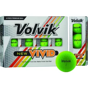 Volvik VIVID Golfbälle, green