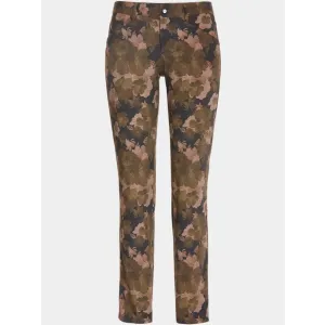 Alberto JANA - Flower Print lang Hose oliv