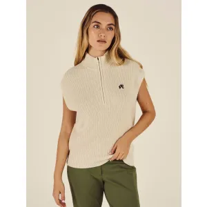 Malbon IVA SWEATER VEST Pullover Strick offwhite