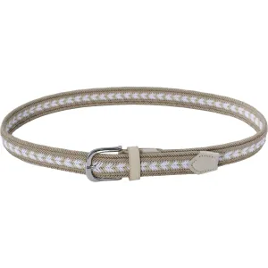 Alberto G&uuml;rtel Multicolor Braided, beige/weiss