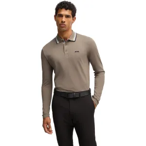 HUGO BOSS Pullover Plisy, taupe